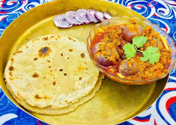 Steps to Prepare Speedy Rajsthani (jaipuri)sabut pyaz ki sabji and tikkad