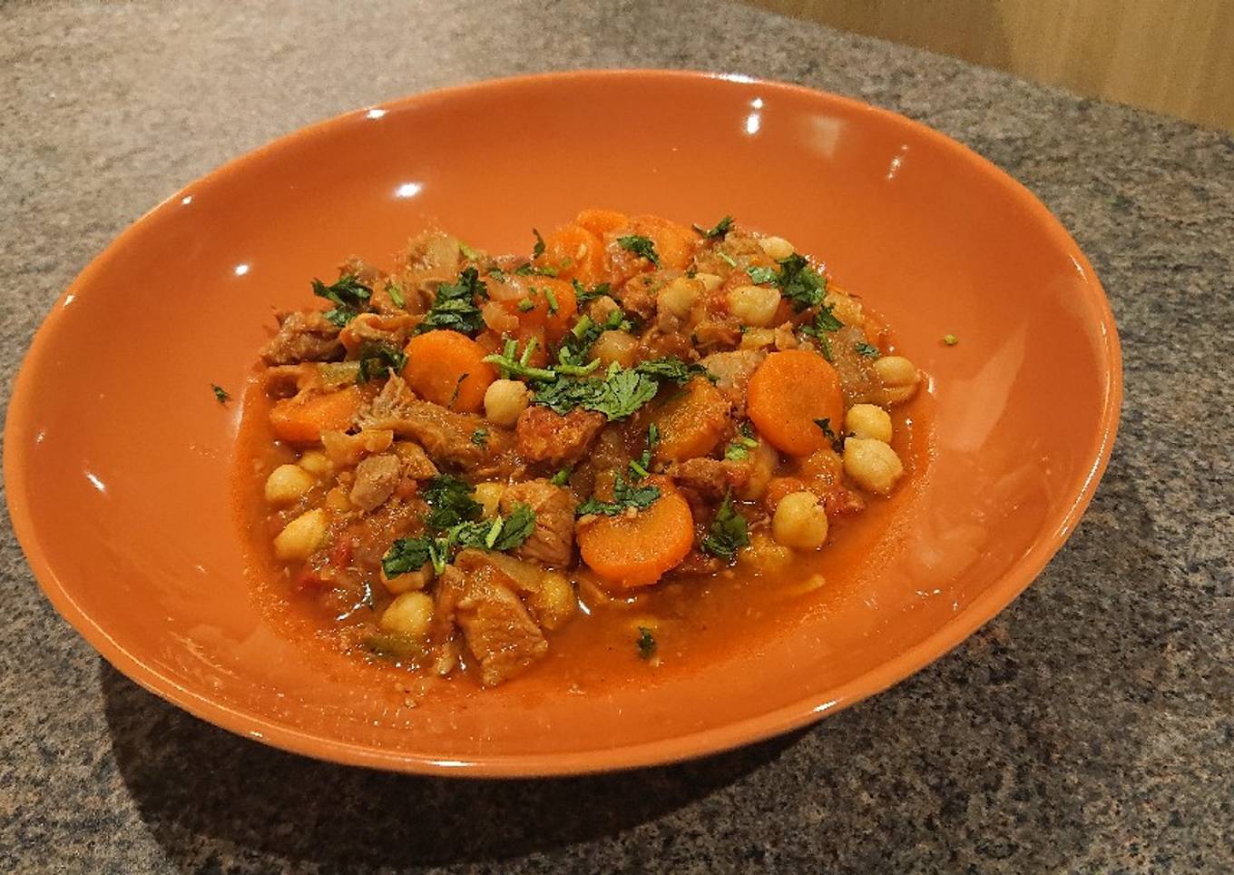 Diced Turkey with Chorizo and Chickpeas
