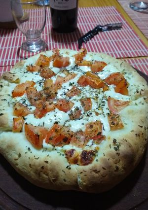 Una foto de Salchipizza