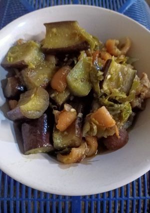 Foto resep Terong dan jangek (kulit sapi) Cabai ijo