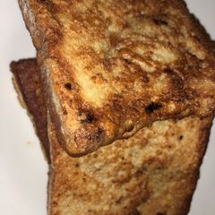 A picture of Spiced Egg fried bread.