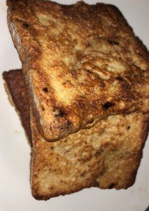 A picture of Spiced Egg fried bread.