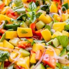 A picture of My Yummy Mango Salad.
