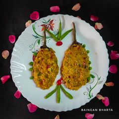 A picture of Masala Baingan Bharta.