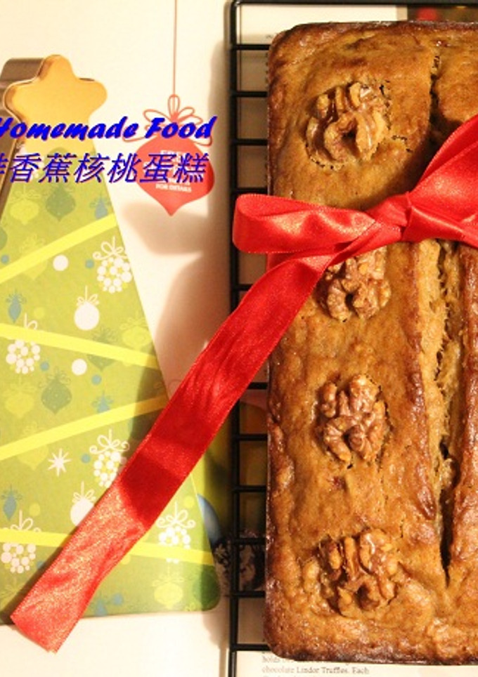 咖啡香蕉核桃蛋糕 的食譜成品照片