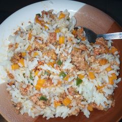 A picture of Corned Beef Fried Rice.