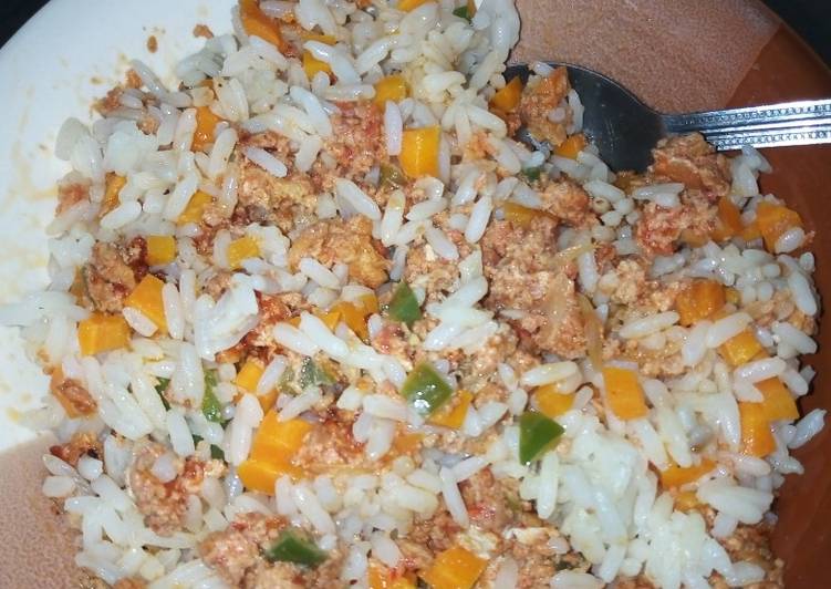 Steps to Make Favorite Corned Beef Fried Rice
