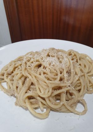 Una foto de Spaghetti tartufo e funghi