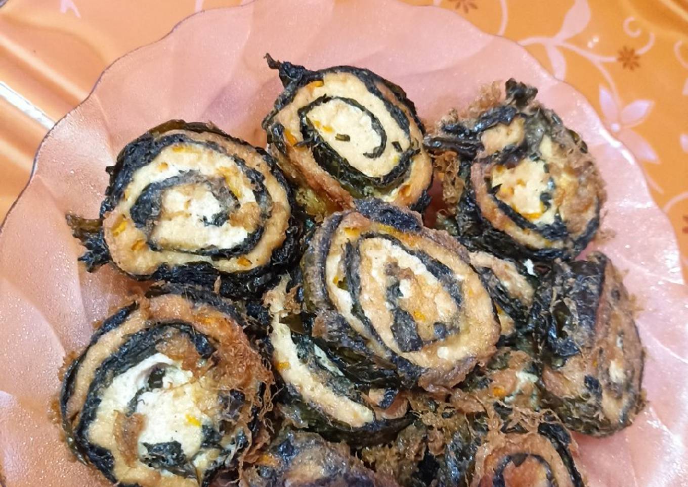 Rolade tahu daun singkong