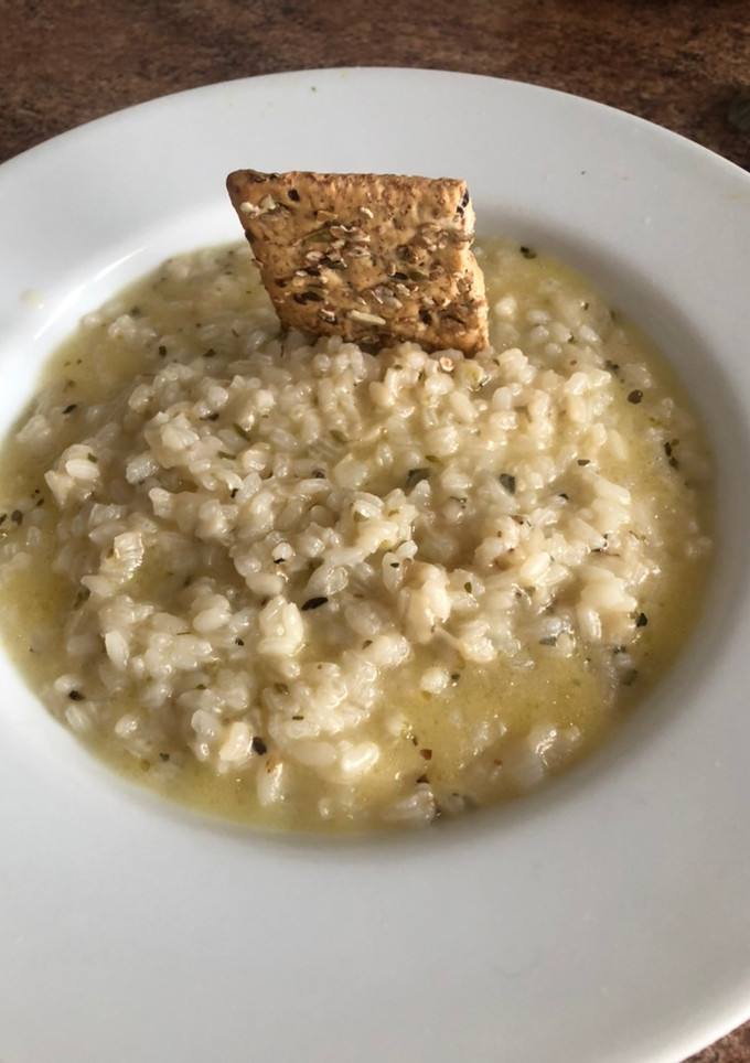 Una foto de Risotto al parmesano