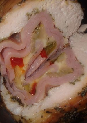 Una foto de Pollo arrollado