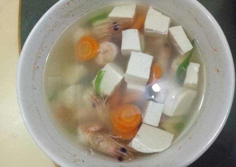 Sop Udang Wortel Tahu