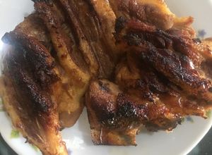 Hình của món Món cho bé, đùi vịt chiên tương.