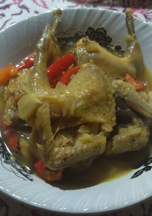Foto resep Puyuh kuah pedas