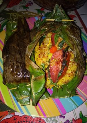 Foto resep Nasi bakar suwir ayam