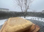 Una foto de relleno de kuchen de nuez