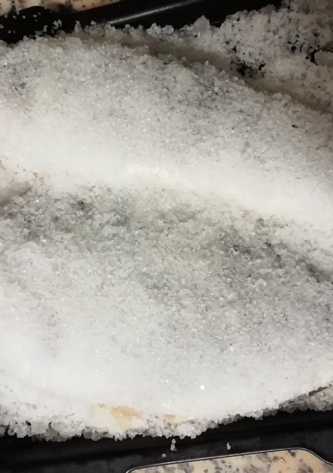 Una foto de Dorada y lubina a la sal