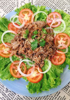 Hình của món Bò Sốt Me.