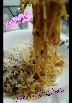 Foto resep Smoked Tuna Curry Spaghetti