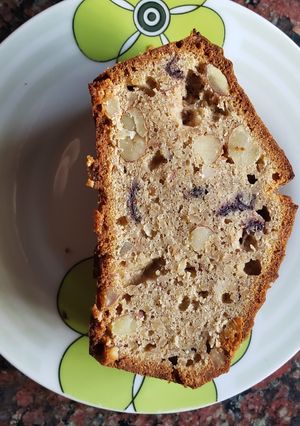 Una foto de Budín de ciruela y almendras low carb