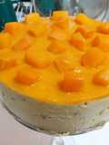 Mango Cheesecake with Cream