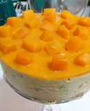 Mango Cheesecake with Cream