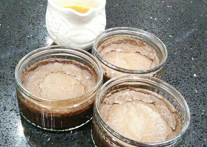Recipe of Delicious Chocolate Souffle With An Orange Syrup