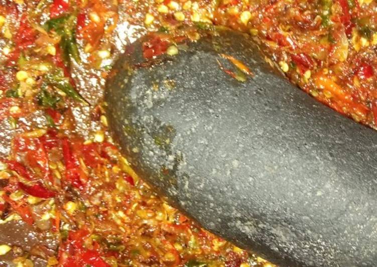 Sambel Brambang warna warni