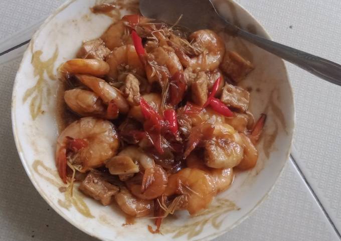 Resep Udang Tahu Saus Tiram Oleh Mamanya Kenzie Cookpad