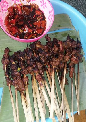 Foto resep Sate kambing #festivalresepAsia#Indonesia#kambing