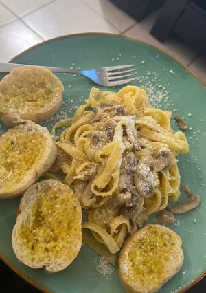 Una foto de Receta de Fettuccine Alfredo, Receta italiana 🇮🇹