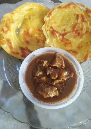 Foto resep Roti cane/canai kuah kari