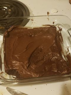 A picture of Homemade brownies.