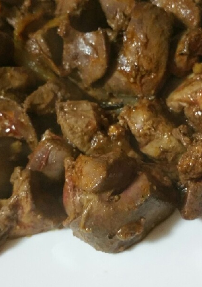 Una foto de Hígaditos encebollados