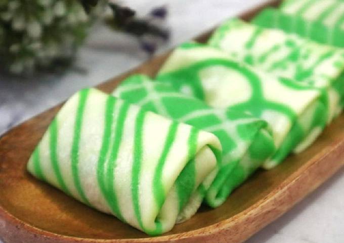Cara bikin Dadar gulung motif isi unti Cara bikin Dadar gulung motif isi unti