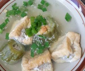 Resep Unik Pare dan Tahu isi daging cincang Lezat Mantap