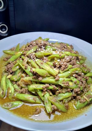 Foto resep Oseng buncis daging giling