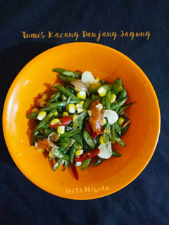 Foto resep Tumis Kacang Panjang plus jagung