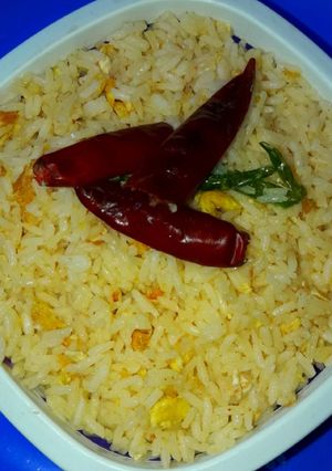 A picture of Egg fried rice.