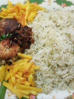عکسی از دستور ماهی پلو