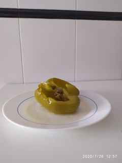 Una foto de Pimientos en adobo cartayero