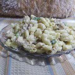 Creamy white sauce pasta A picture of Creamy white sauce pasta.