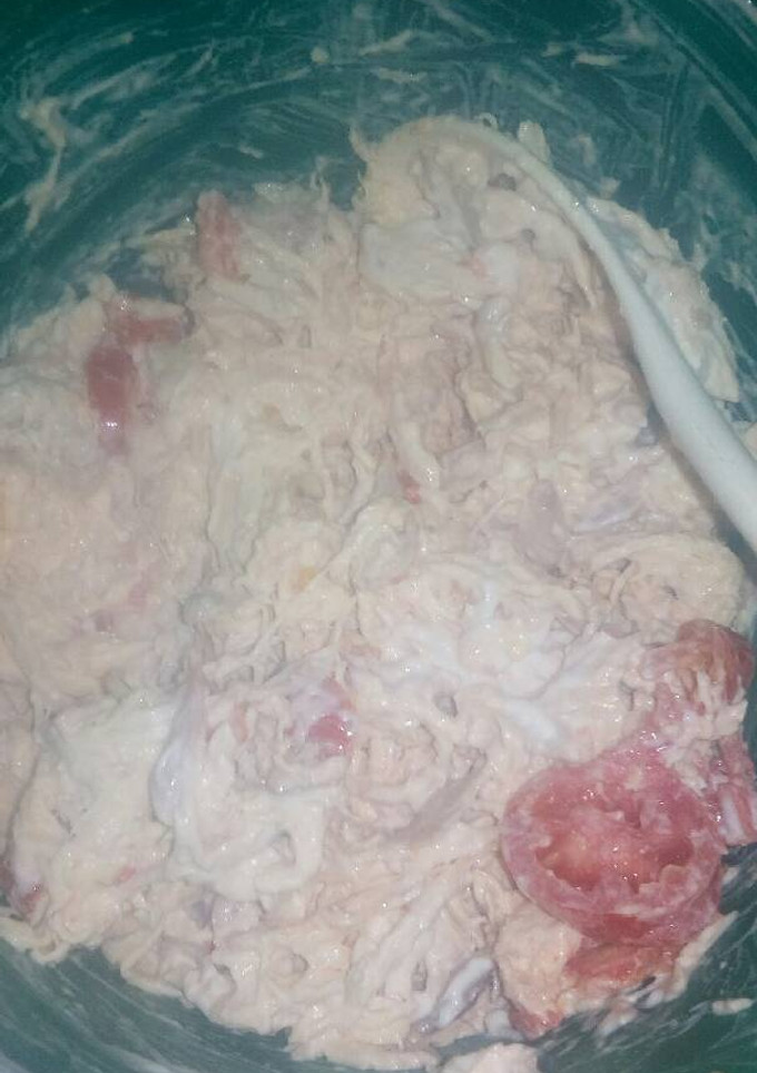 Una foto de Ensalada de pollo con mayonesa
