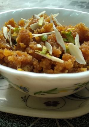 A picture of Moong Daal halwa iftaar special,.