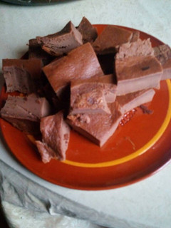 Una foto de Tarta de queso con chocolate al horno