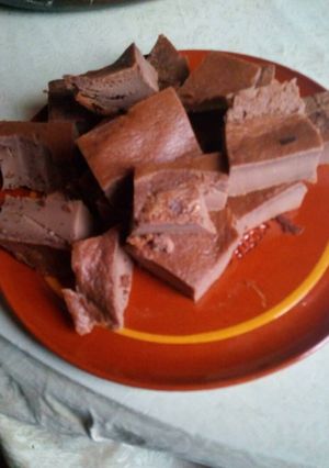 Una foto de Tarta de queso con chocolate al horno