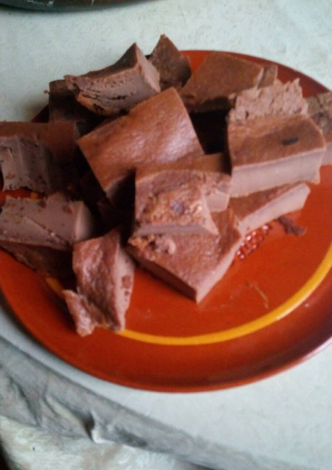 Una foto de Tarta de queso con chocolate al horno
