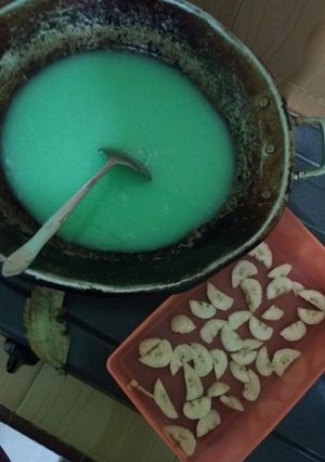 Foto resep Agar-agar pisang hijau
