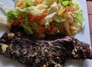 Una foto de Ensalada con repollo y zanahoria