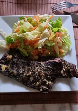 Una foto de Ensalada con repollo y zanahoria